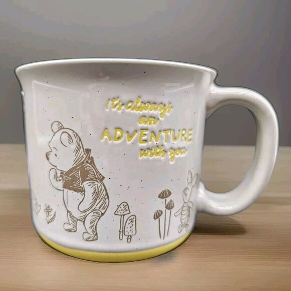 Zak Winnie The Pooh, Piglet,Tiger & Eyore Coffee Cup New "Always An Adventure" - Picture 1 of 14
